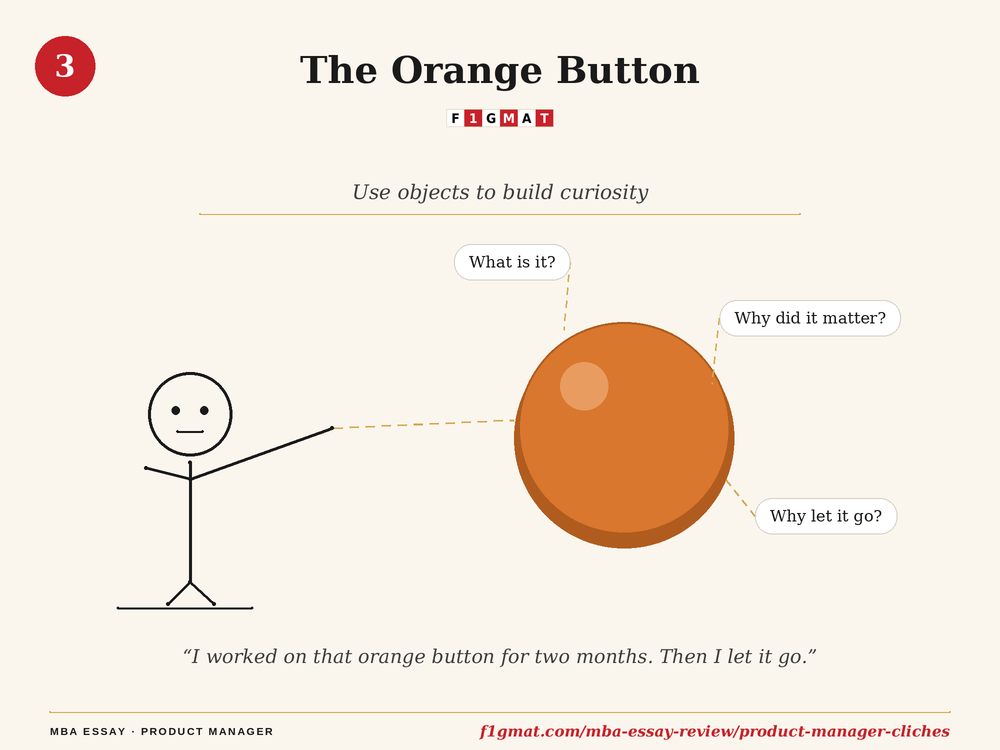 Use Objects to build curiosity - a technique PM can use for M7 MBA Essays