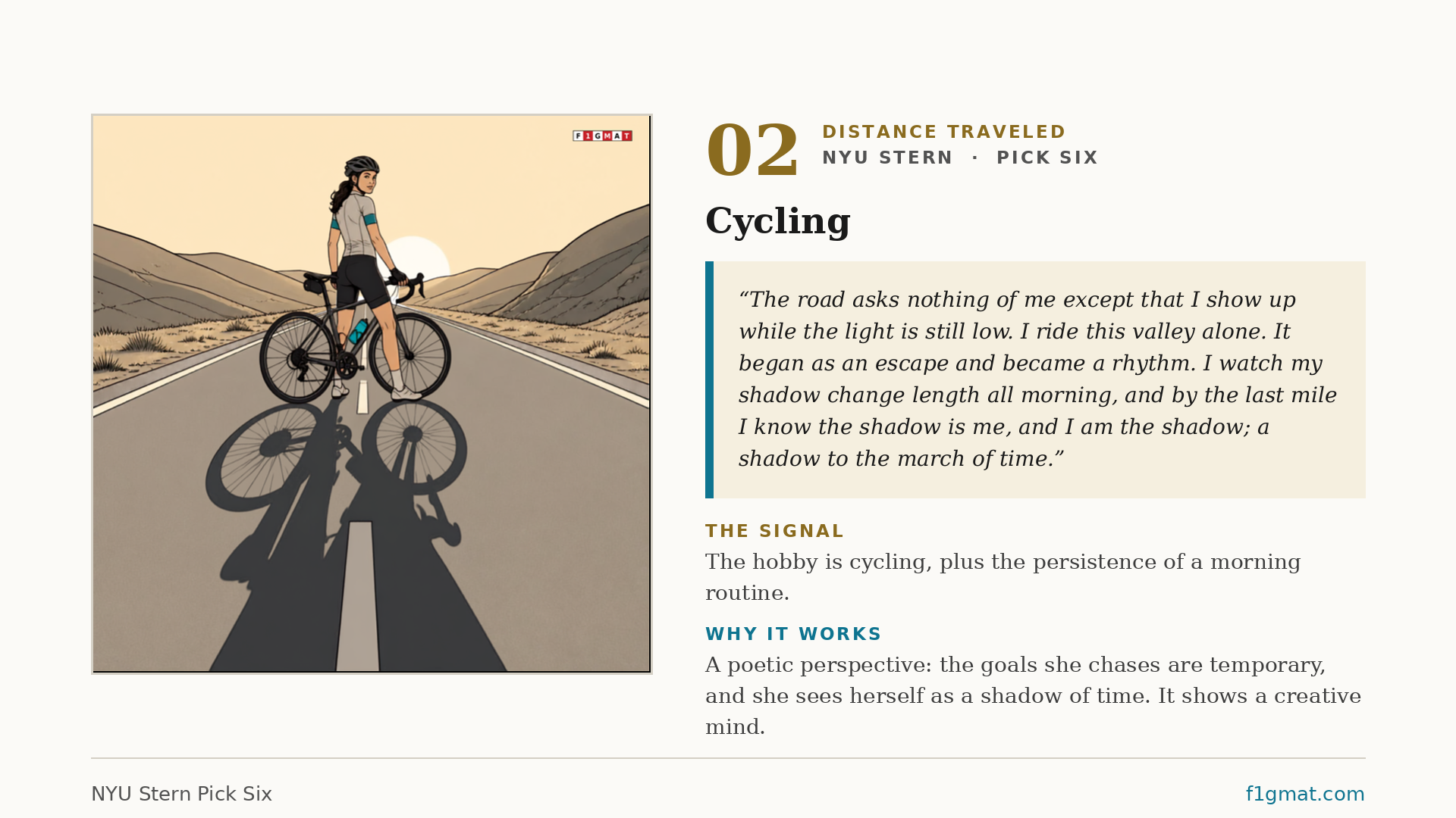 Cycling and Reflection on Life