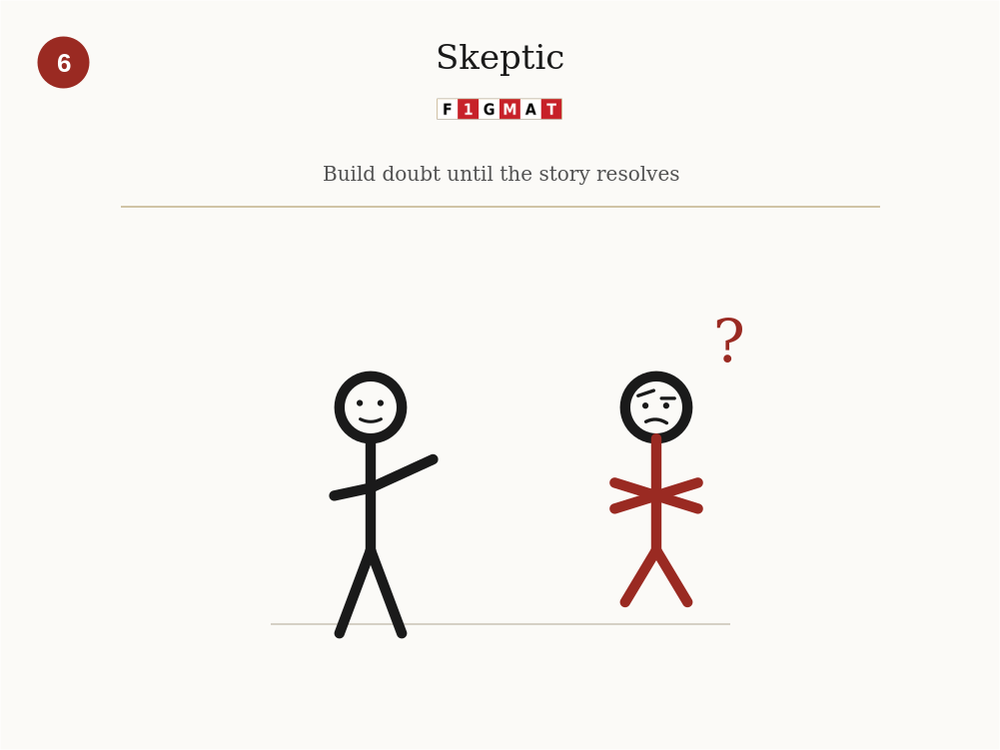 MBA Essay Writing Story Element #6 - Skeptic