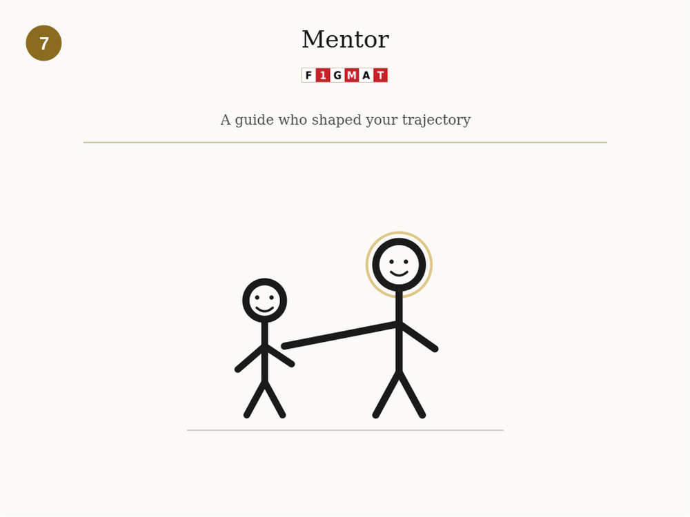 MBA Essay Writing Story Element #7 - Mentor