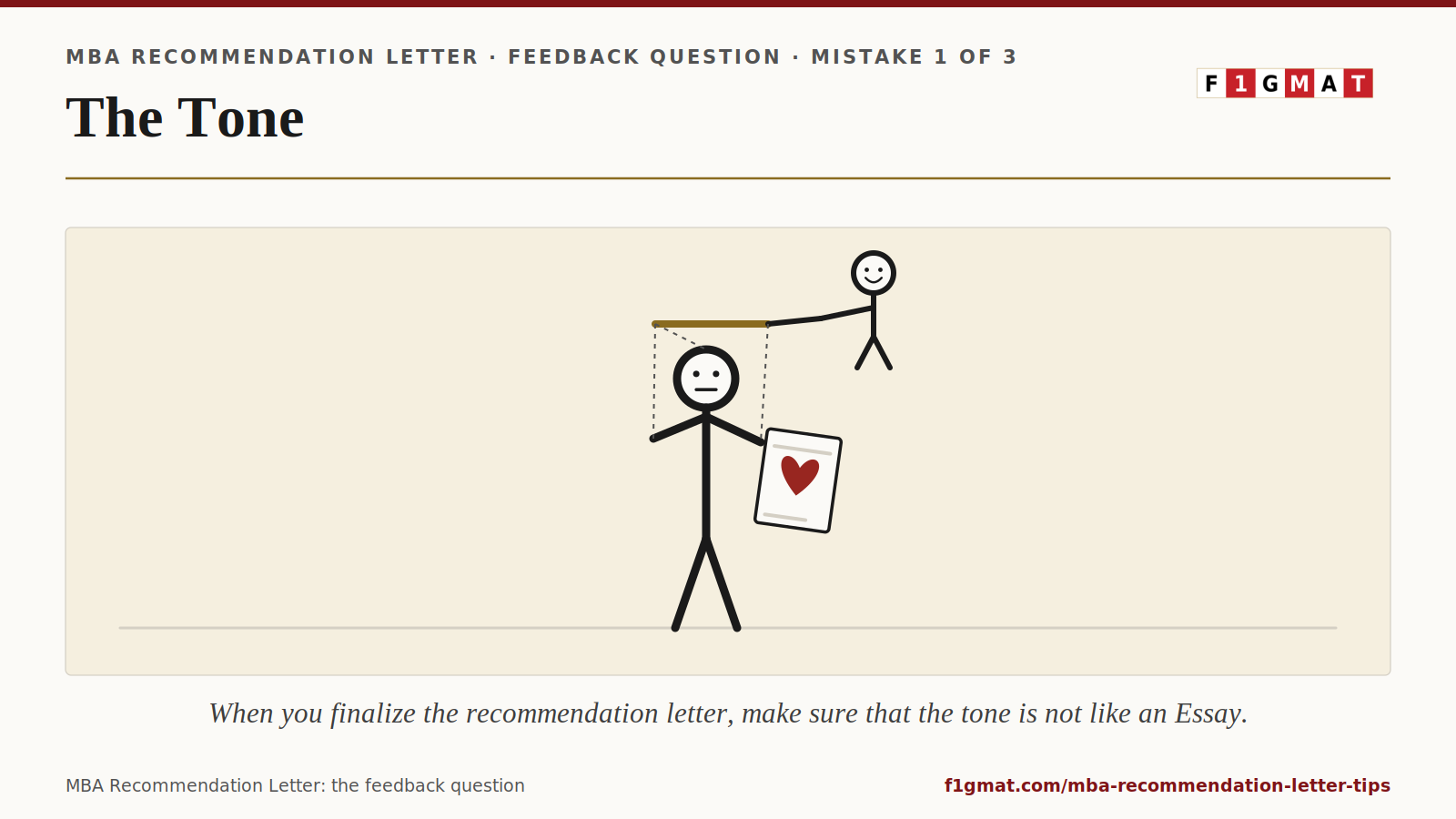 MBA Recommendation Letter Tone mismatch