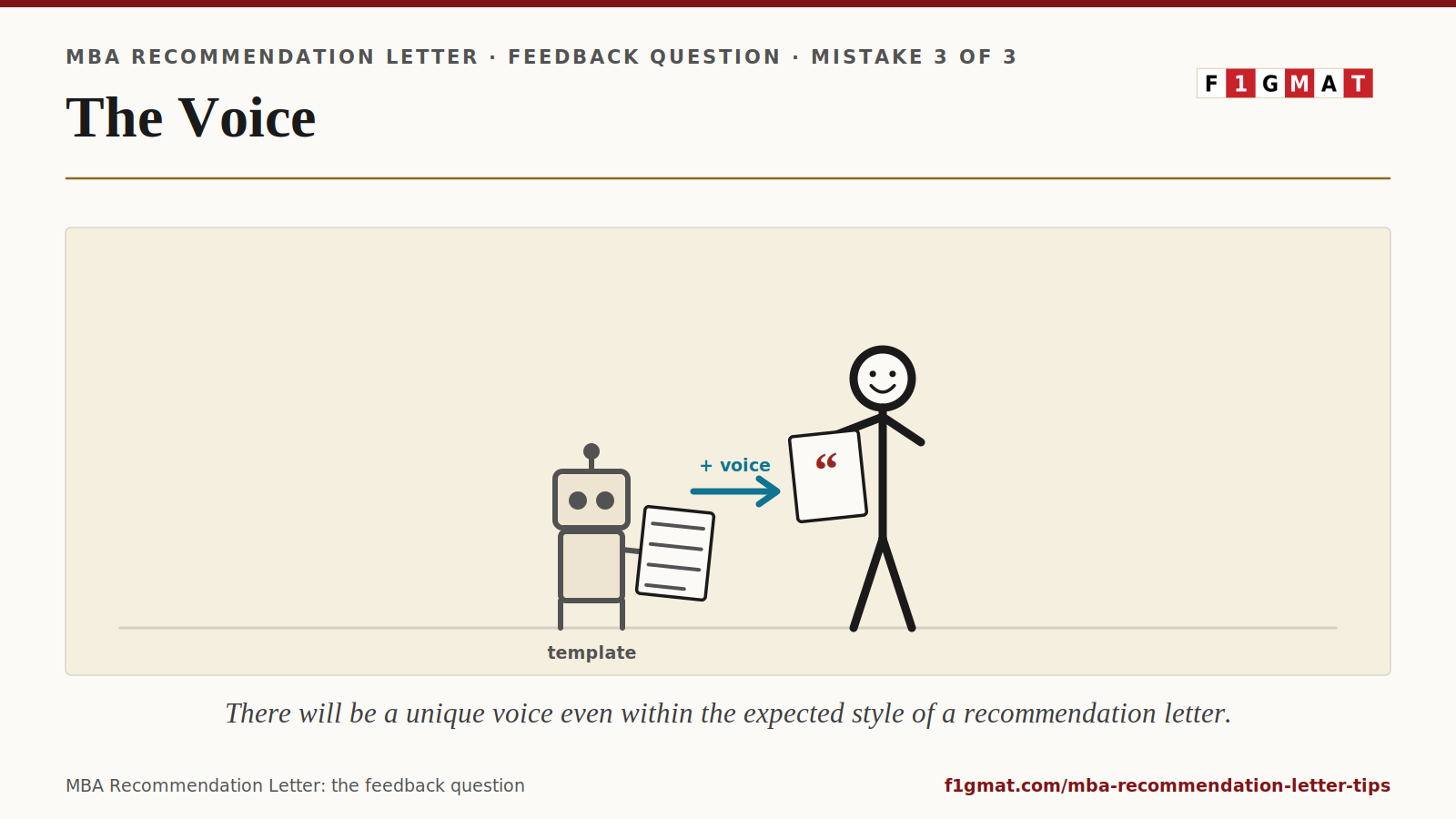 Even within Recommendation letter's formal style there is a unique voice