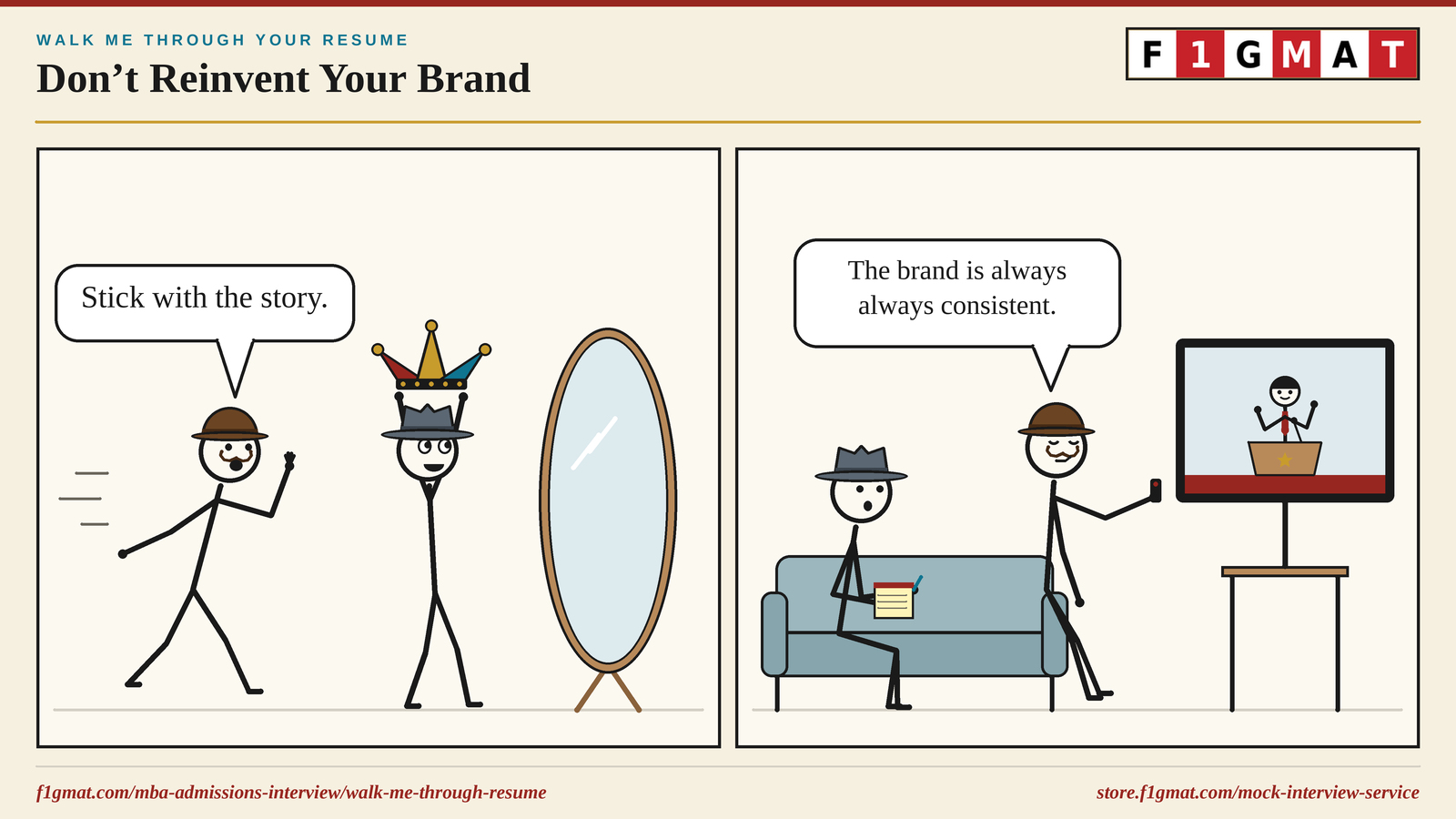 Stick to your brand when you narrate the story