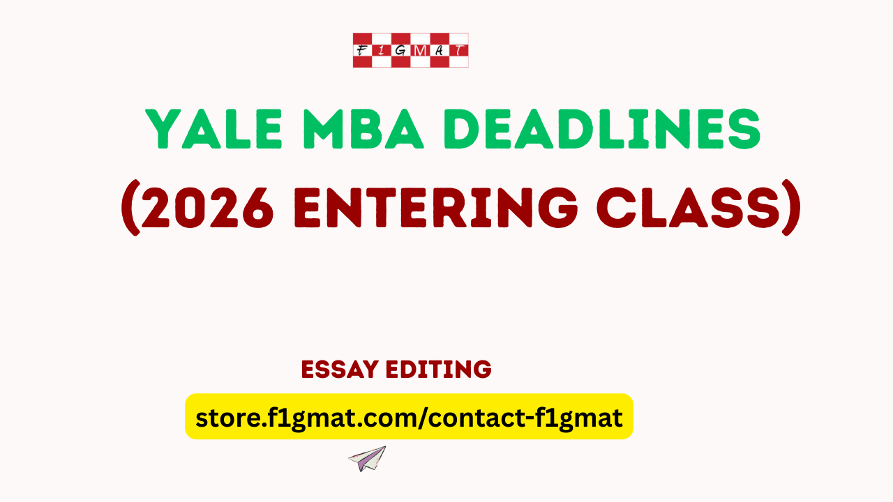 Yale SOM MBA Application Deadlines