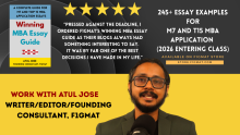 Work with Atul Jose - Author/Editor/Founding Consultant - F1GMAT