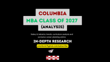 Columbia MBA Class of 2027 profile analysis
