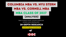 Columbia MBA vs. NYU Stern MBA vs. Cornell MBA Class of 2027