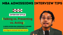 MBA Admissions Interview Style Composed vs. Presenting vs. Acting