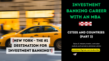 Investment Banking Career with an MBA top cities and countries