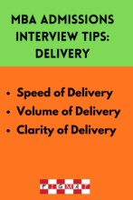 MBA Admissions Interview Delivery Tips