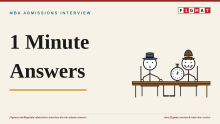 MBA Interview: Why One-Minute Answers Win