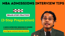 3 Step MBA Admissions Interview Preparation