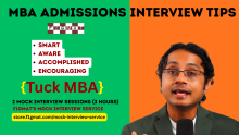 Tuck MBA Admissions Interview Tips