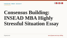 INSEAD MBA Consensus Building