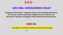 High EQ as LBS MBA Unique Essay