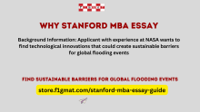With Stanford MBA Find Sustainable barriers for global flooding events
