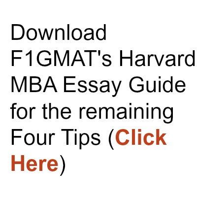 Harvard MBA Essay Tips